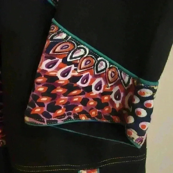 Parsley & Sage Womens Sweatshirt Art To Wear Top Size Medium Abstract Patchwork - Picture 5 of 8